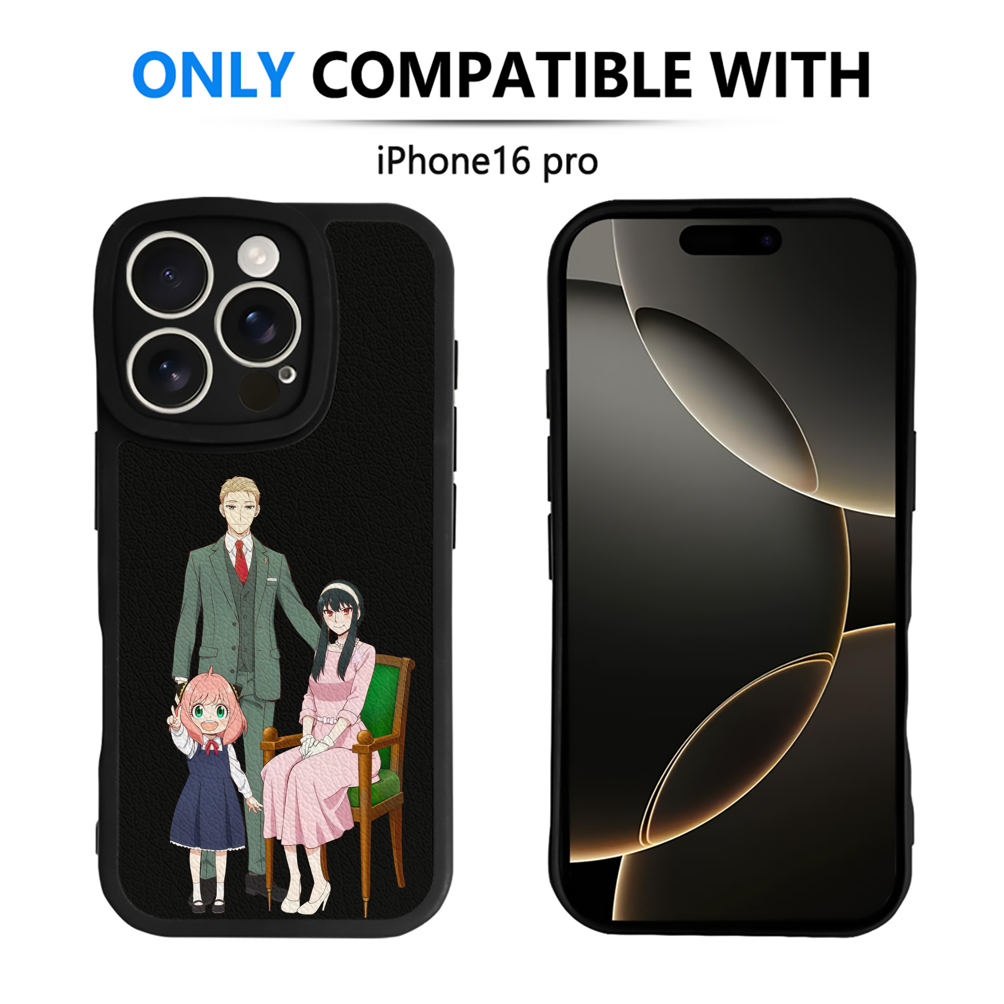（画像用） SPY×FAMILY间谍家家酒 【iPhone 16シリーズ対応】シリコンスマホケース（レザー調） 材質：シリコン